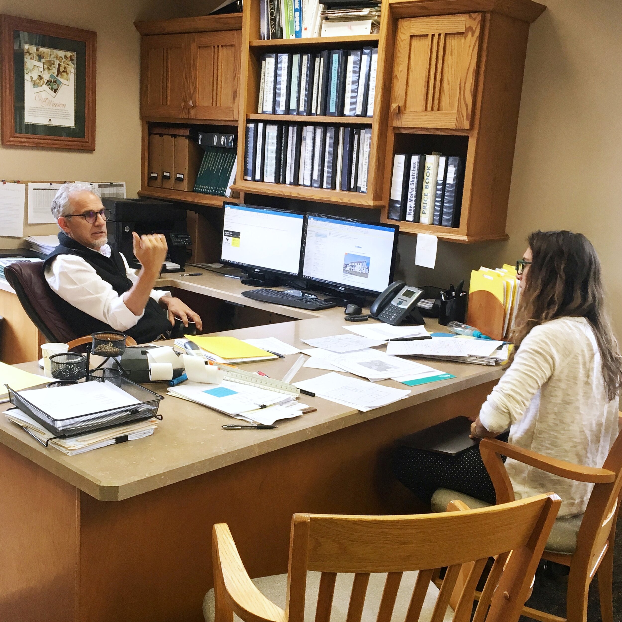 Rachel interviewing LaVern at Berks Homes