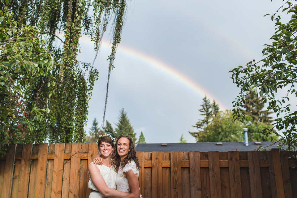 same sex wedding portland oregon rainbow