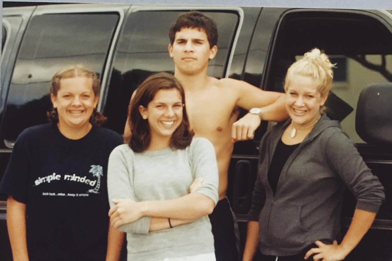 Me and my super cool siblings standing next to the van in Florida (you're welcome for finding one without you in it Katie!).